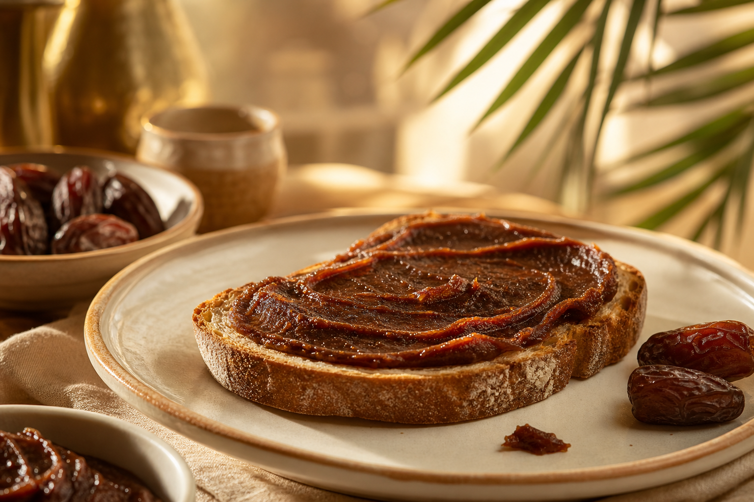 Datella spread on warm artisan toast